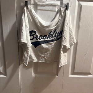 Goodie Two Sleeves Brooklyn off the shoulder top